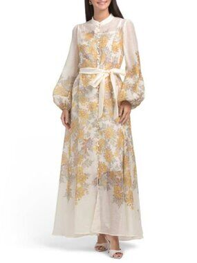 nancy yang ruffled sheer sleeve dress Nancy Yang | Dresses | Nancy Yang Airy Sheer Short Sleeve Dress